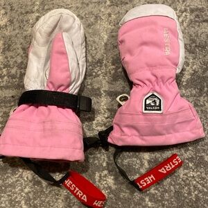 Hestra girls ski gloves - mitten style